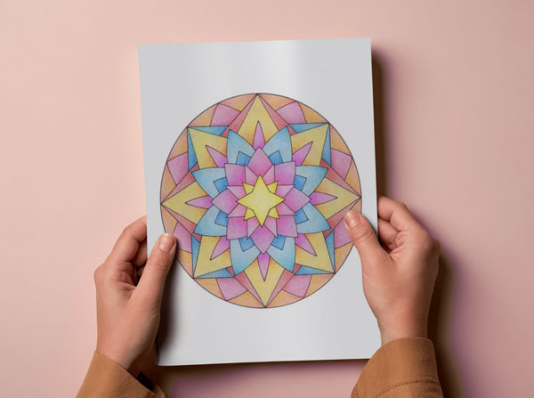 Mente Activa con mandalas y geometria - Fractales de Luz